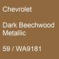 Preview: Chevrolet, Dark Beechwood Metallic, 59 / WA9181.